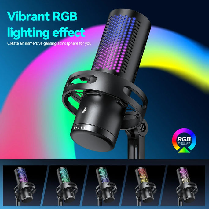 Professional RGB Gaming Microphone